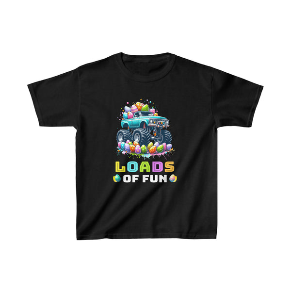 Funny Boys Easter Monster Truck Easter Eggs Toddler Boys Tshirts
