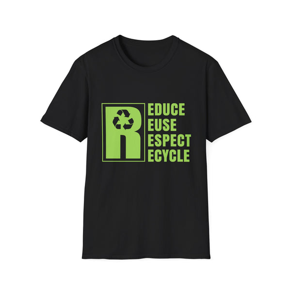 Vintage Green Environment Symbol Novelty Earth Day Environmental Mens Shirt