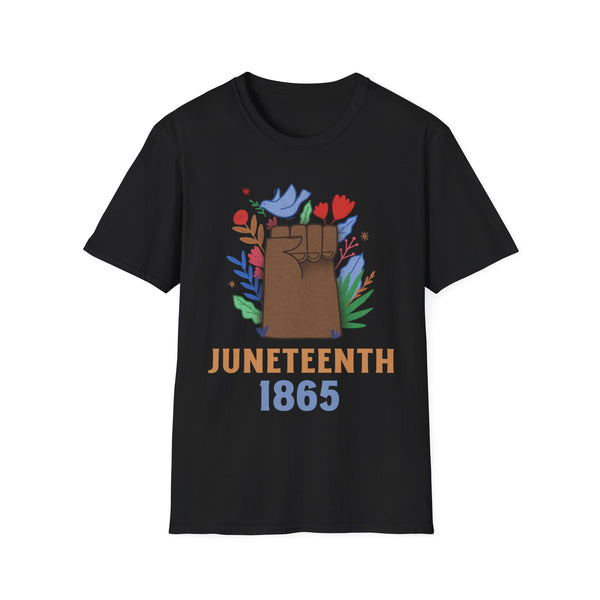Juneteenth T-shirt for Men Freedom Day Mens Black Pride Tee