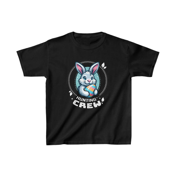 Happy Easter Outfits Matching Family Easter Egg Hunting Crew Shirts for Boys