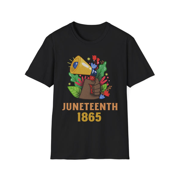 Juneteenth T-shirt for Men Freedom Day Mens Black Pride Tee