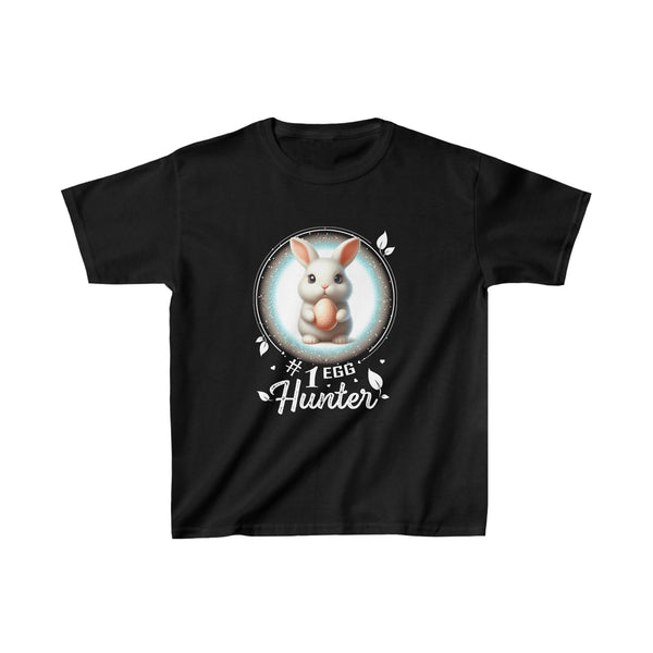 #1 Easter Egg Hunter Rabbit Easter Shirts for Boys Easter Boys Tshirts