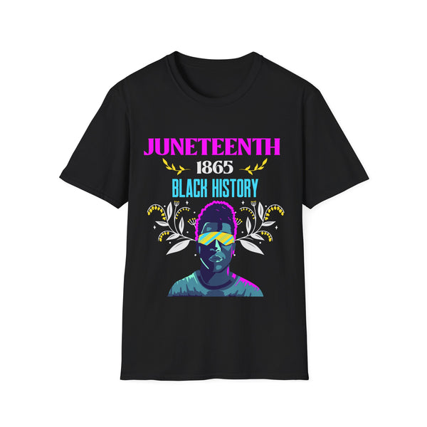Juneteenth T-shirt for Men Freedom Day Mens Black Pride Tee