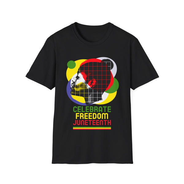 Juneteenth T-shirt for Men Freedom Day Mens Black Pride Tee