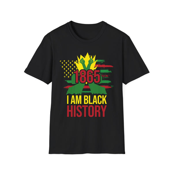 Juneteenth T-shirt for Men Freedom Day Mens Black Pride Tee
