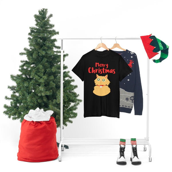 Funny Cat Funny Big and Tall Christmas Shirts for Men Plus Size Christmas T Shirts for Men Plus Size