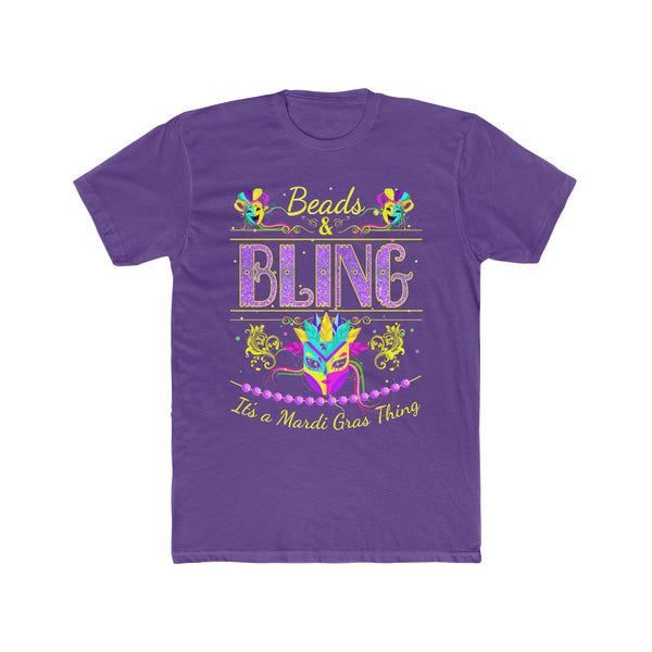 Funny Mask Mens Mardi Gras Shirt Beads and Bling It's a Mardi Gras Shirt NOLA Shirt Mardi Gras Outfit for Men