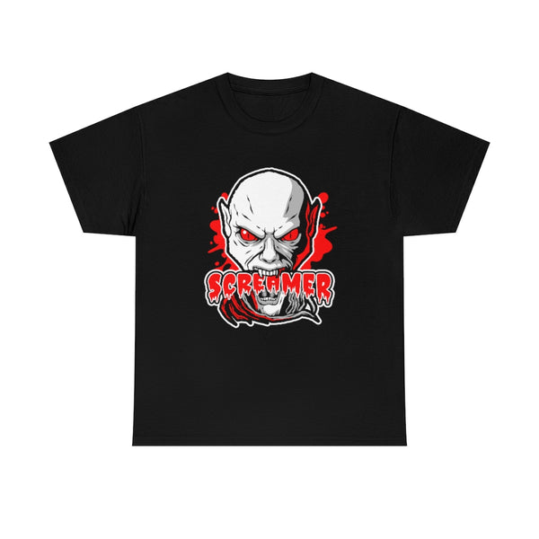 Screamer Halloween Shirts for Men Plus Size 1XL 2XL 3XL 4XL 5XL Vampire Shirts Big Men Halloween Costumes