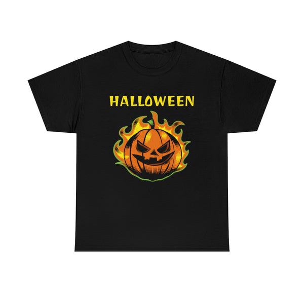 Mens Halloween Shirt Plus Size 1XL 2XL 3XL 4XL 5XL Fire Pumpkin Tshirts Plus Size Halloween Costumes for Men
