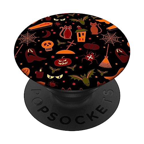 Halloween Popsocket Orange Black Popsocket for Halloween