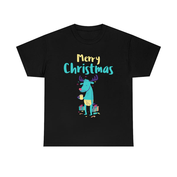 Funny Reindeer Mens Plus Size Christmas Pajamas for Men Plus Size Christmas Shirt Funny Christmas Shirt