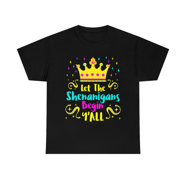 Plus Size Mardi Gras Shirts for Men Let The Shenanigans Begin Yall Cool Plus Size Mardi Gras Outfit for Men