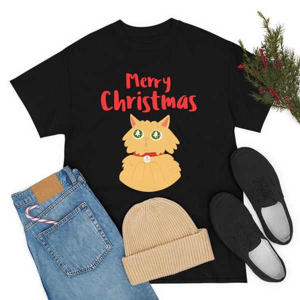 Funny Cat Funny Big and Tall Christmas Shirts for Men Plus Size Christmas T Shirts for Men Plus Size
