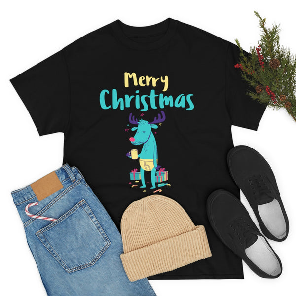 Funny Reindeer Mens Plus Size Christmas Pajamas for Men Plus Size Christmas Shirt Funny Christmas Shirt