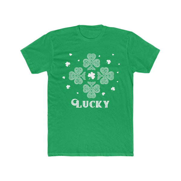 Mens St Patricks Day Shirt Lucky Clover St Pattys Day Shirts For Men St Patrick's Day Shamrock Shirt