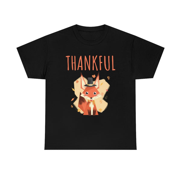 Big and Tall Thanksgiving Shirts for Men Cool Fox Shirt Fall Shirts Men Plus Size Thankful Shirts for Men