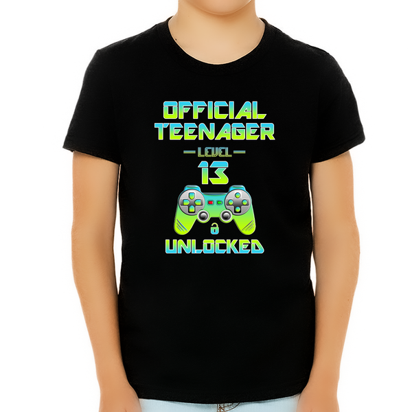 13th Birthday Shirt Boy - Official Teenager Shirt Birthday Boy Shirt 13 Gift - Happy Birthday Shirt - Fire Fit Designs