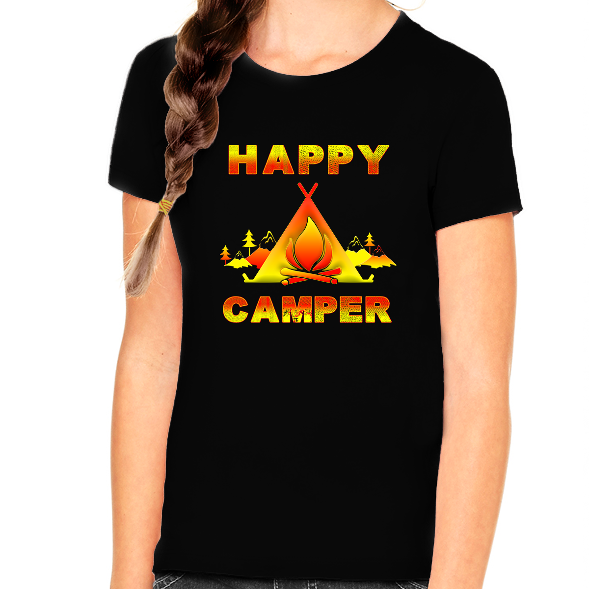 Kids camping hot sale shirts