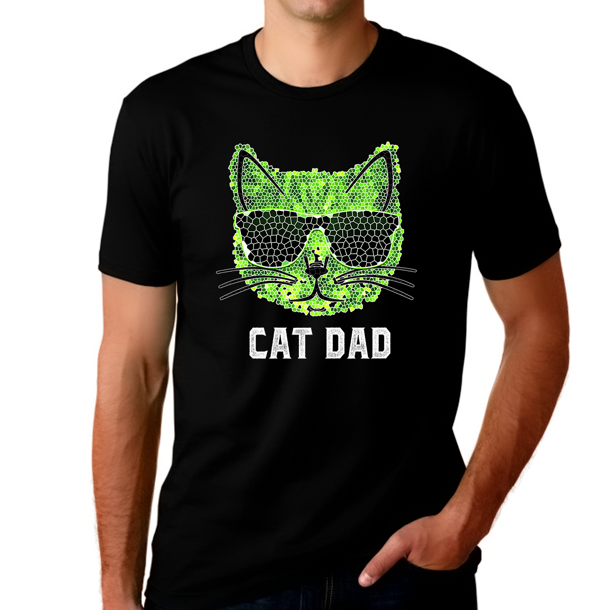 Cat Dad Shirt Funky Cat Shirt Cat Shirts for Men Cat Dad Gifts