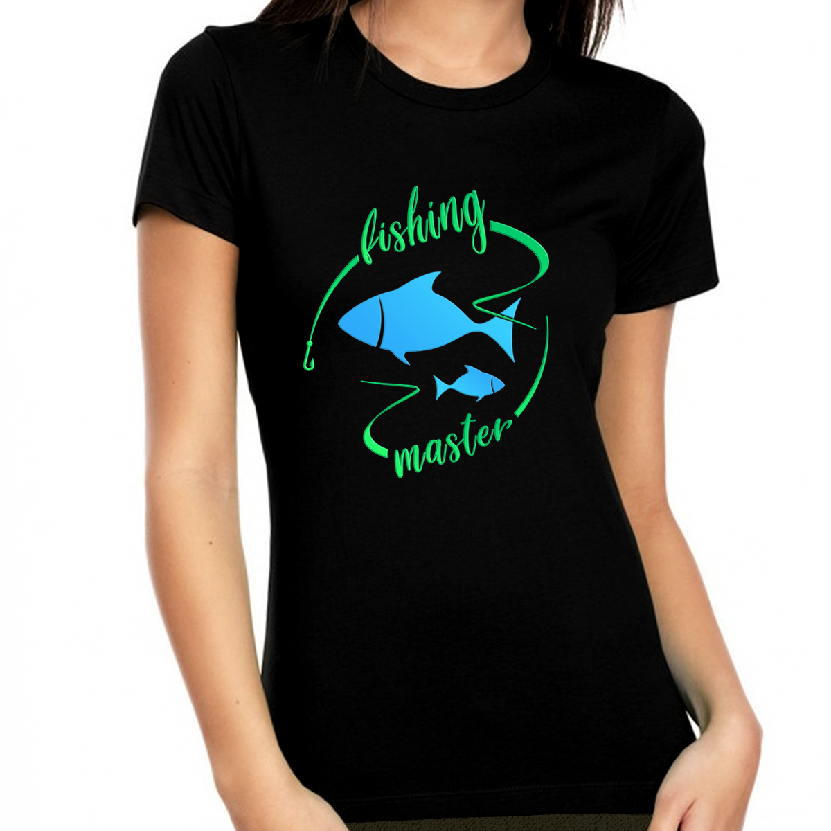 Fishing Shirts for Women - Fishing Shirt - Womens Fishing Shirts - Fishing Master T-Shirt - Fishing Gift Shirt Black / L