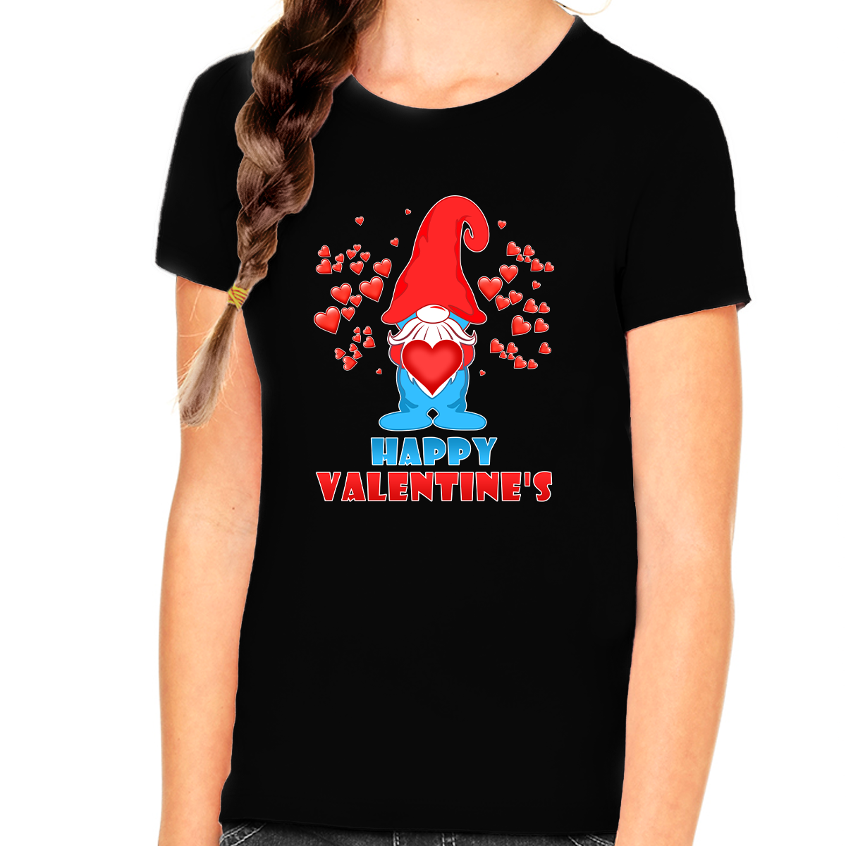 GIRLS VALENTINE SHIRT Girls Valentine Day Top Girls Happy 