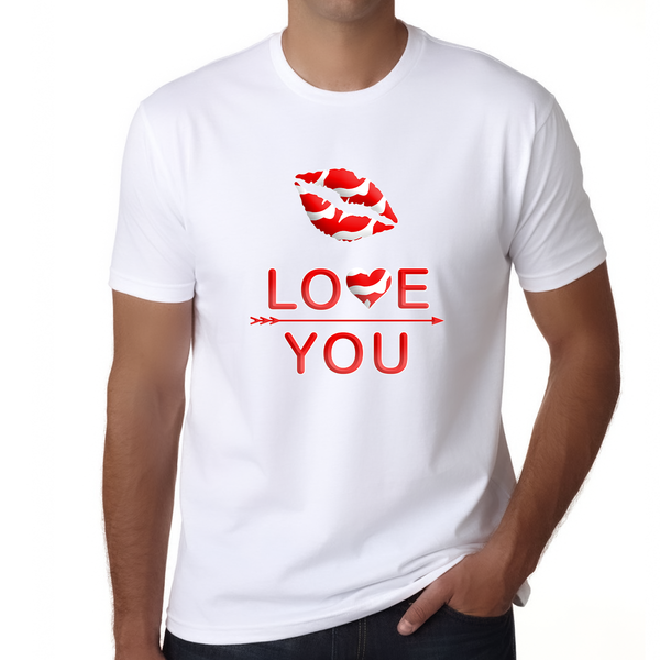 Valentine Shirts for Men - Valentines Day Shirts Men Valentines Day Gift - Love You Shirt