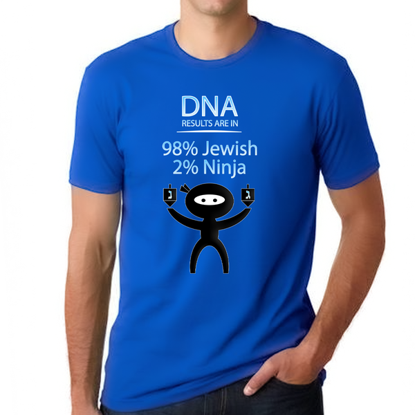 Funny Jewish Shirts for Men Funny Jewish Shirt Hanukkah Shirt Jewish DNA Shirt Jewish Ninja