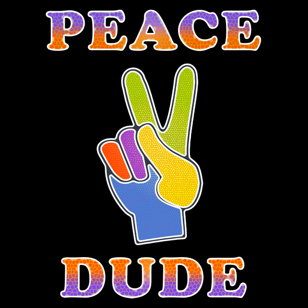 Perfect Dude Shirts for Men - Perfect Dude Shirt - Peace Dude Pound It Noggin Shirt