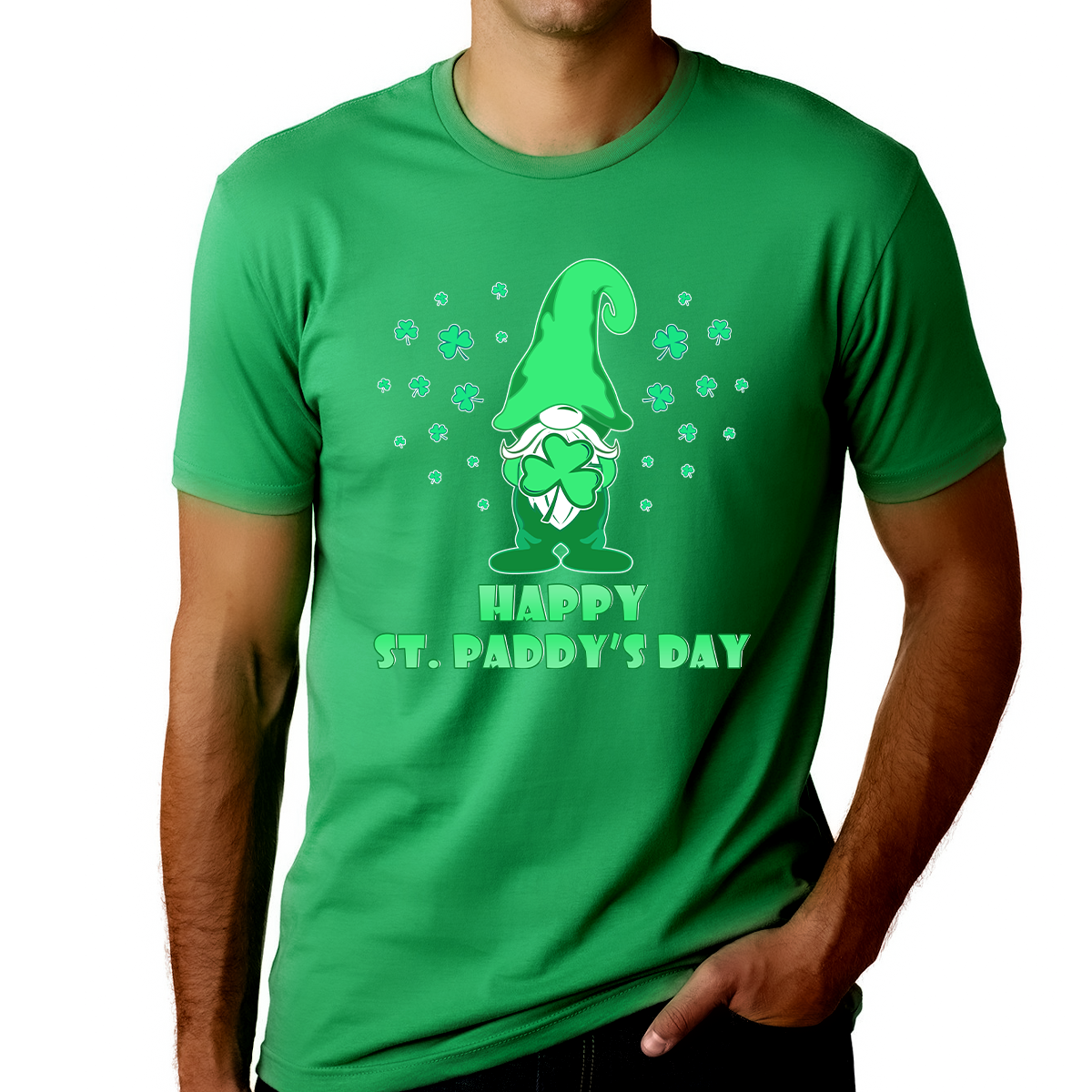 St Patricks Day Shirt Men Funny Irish Gnome Funny Shamrock St Pattys Day Shirts For Men Gnome Shirt Fire Fit Designs