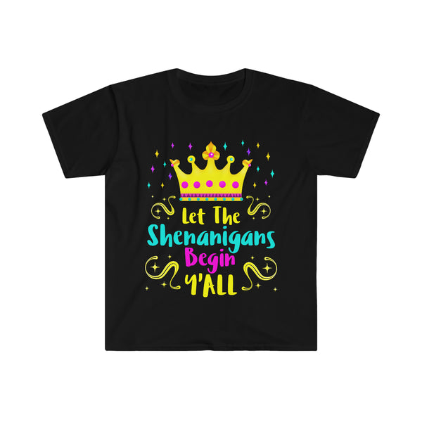 Mardi Gras Shirt for Men Funny Let The Shenanigans Begin Yall Mardi Gras Outfit for Men New Orleans