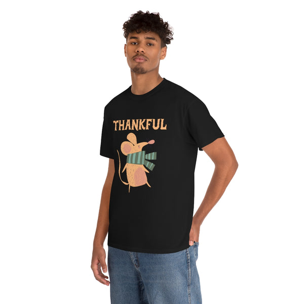 Mens Thanksgiving Shirt Mouse Shirt Mens Fall Shirts Plus Size Thankful Shirts for Men XL 2XL 3XL 4XL 5XL