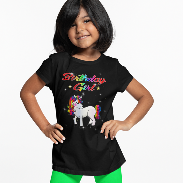 Unicorn Birthday Shirt Unicorn Shirts for Girls Unicorn Birthday Outfit Unicorn Gifts for Girls Birthday Girl - Fire Fit Designs