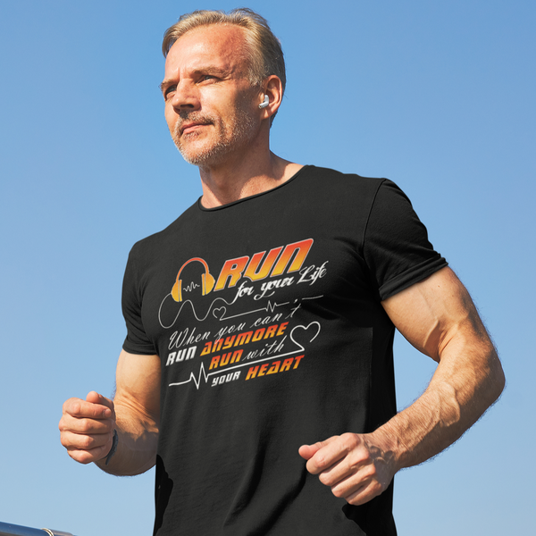 Funny Running TShirts for MEN Running Graphic Tees for Runners Marathon, 5k, 10k, Trail Running Runner Gifts - Fire Fit Designs