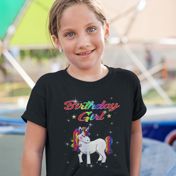 Unicorn Birthday Shirt Unicorn Shirts for Girls Unicorn Birthday Outfit Unicorn Gifts for Girls Birthday Girl - Fire Fit Designs