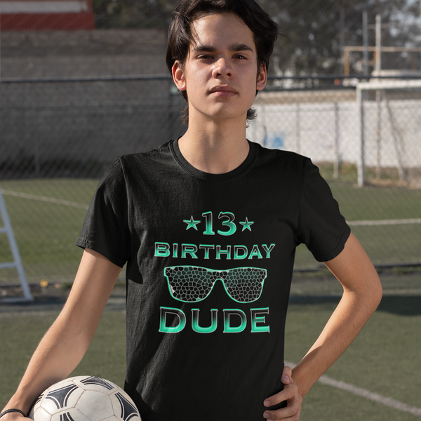 13th Birthday Shirt Boy - Perfect Dude Shirt - Perfect Dude Merchandise - Birthday Boy Shirt 13 - Fire Fit Designs
