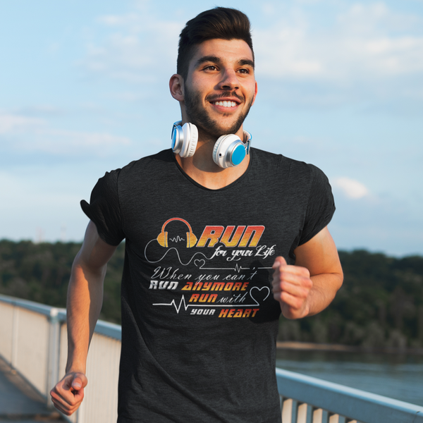 Funny Running TShirts for MEN Running Graphic Tees for Runners Marathon, 5k, 10k, Trail Running Runner Gifts - Fire Fit Designs