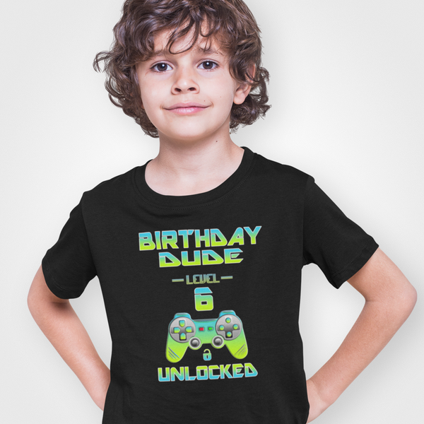6th Birthday Shirt Boy - Birthday Boy Shirt 6 Gift - Its My Birthday Dude Happy Birthday Shirt - Fire Fit Designs