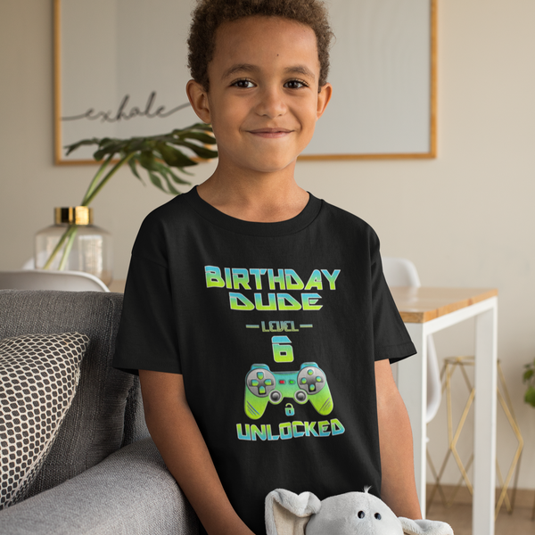 6th Birthday Shirt Boy - Birthday Boy Shirt 6 Gift - Its My Birthday Dude Happy Birthday Shirt - Fire Fit Designs