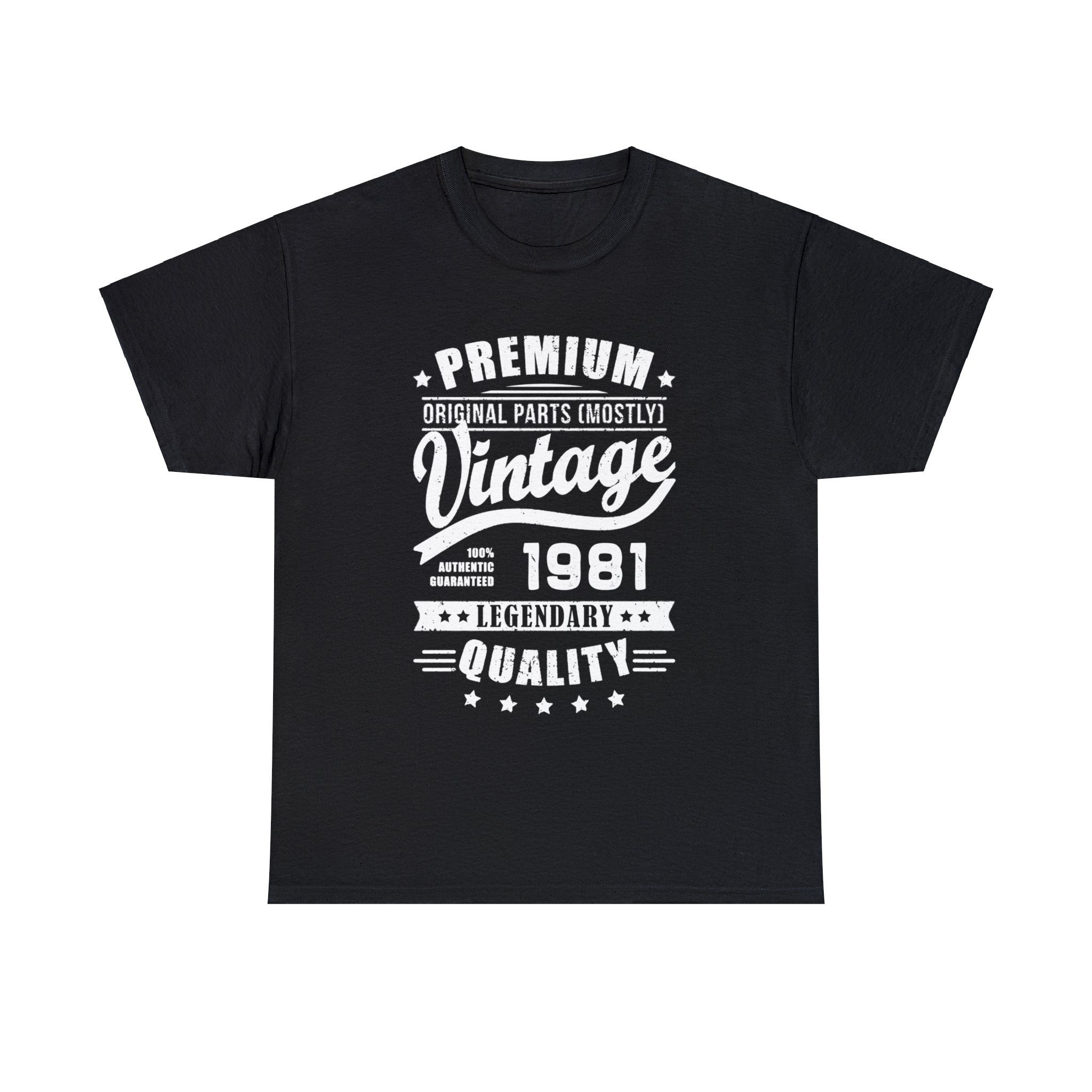 Vintage 1981 T Shirts for Men Retro Funny 1981 Birthday Mens Tshirts for Men Big and Tall