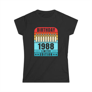 Vintage 1988 TShirt Women Limited Edition BDay 1988 Birthday Women Tops