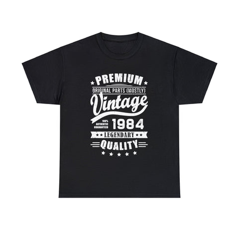 Vintage 1984 T Shirts for Men Retro Funny 1984 Birthday Shirts for Men Plus Size Big and Tall