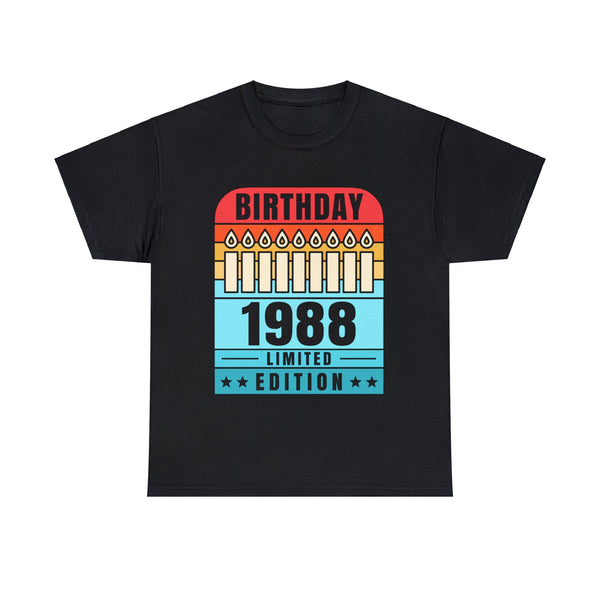 Vintage 1988 TShirt Men Limited Edition BDay 1988 Birthday Mens T Shirts Plus Size Big and Tall
