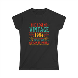 Vintage 1984 TShirt Women Limited Edition BDay 1984 Birthday Women Shirts