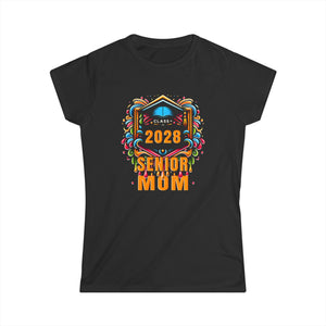 Senior Mom 2028 Proud Mom Class of 2028 Mom of the Graduate Women Shirts