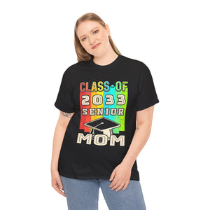 Proud Mom Class of 2033 Senior Graduate 2033 Gifts Senior 33 Plus Size Tops for Women