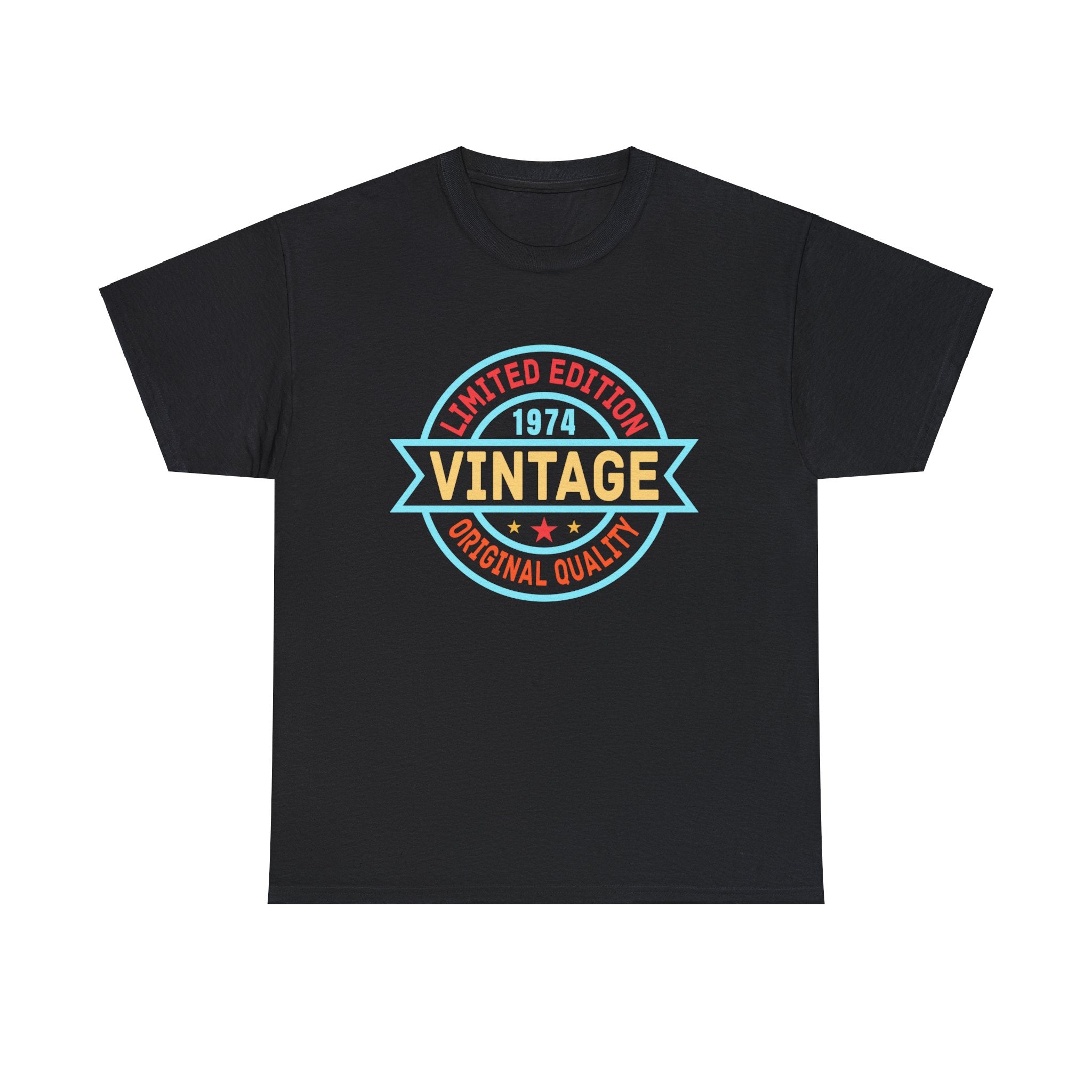 Vintage 1974 T Shirts for Men Retro Funny 1974 Birthday Mens Shirt Plus Size Big and Tall