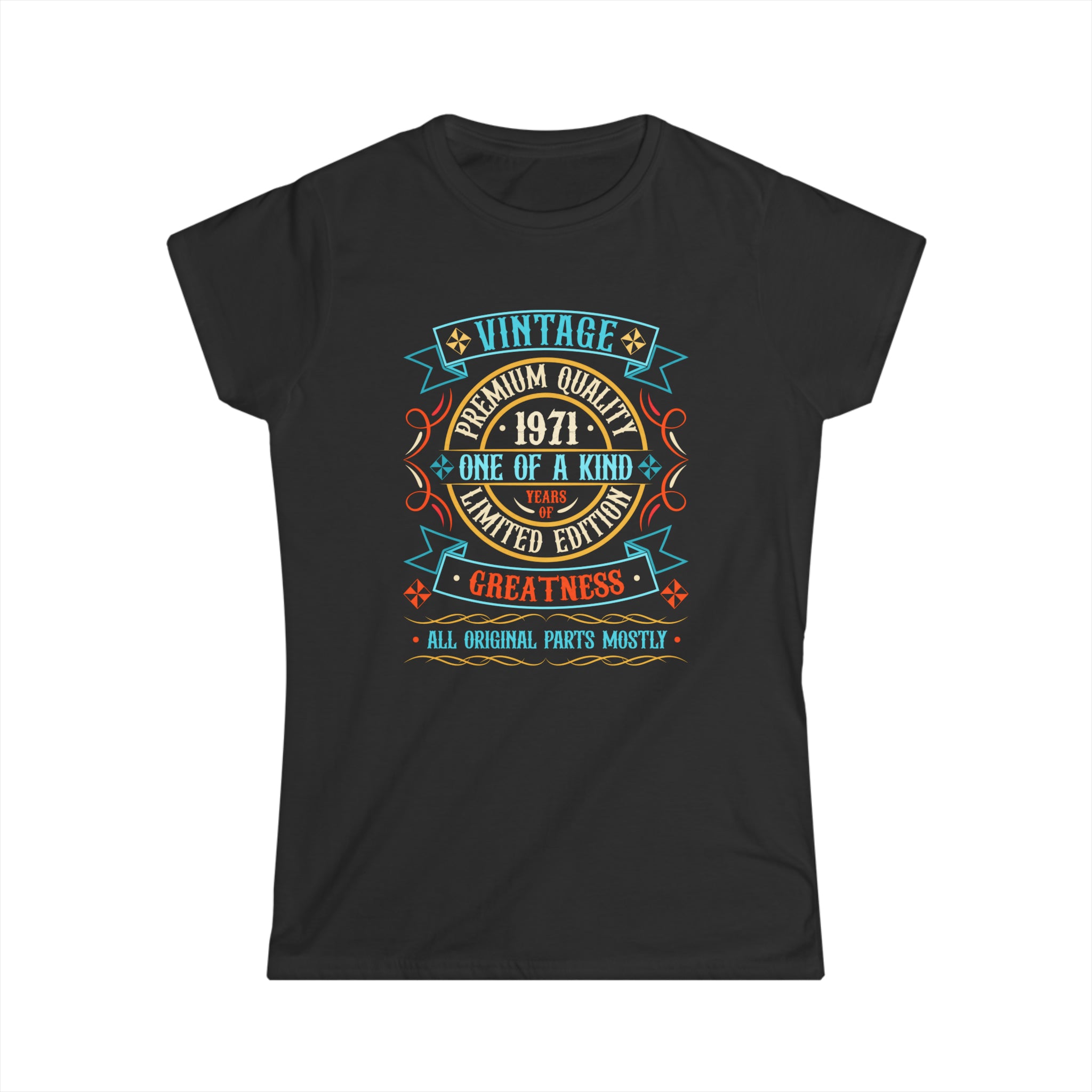 Vintage 1971 T Shirts for Women Retro Funny 1971 Birthday Women Tops