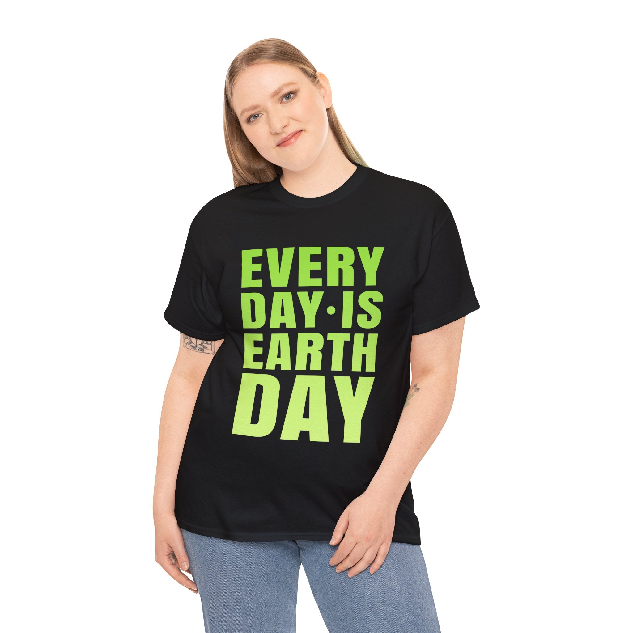 Everyday is Earth Day Earth Crisis Environment Activism Plus Size Tops for Women