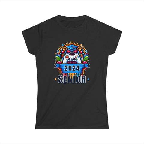 Senior 2024 Class of 2024 Graduation Decorations Senior 2024 Womens Shirts