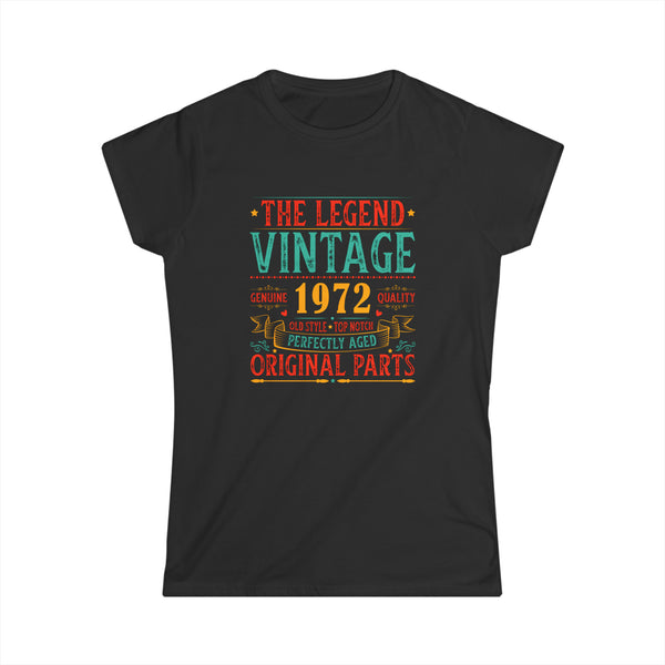 Vintage 1972 TShirt Women Limited Edition BDay 1972 Birthday Shirts for Women